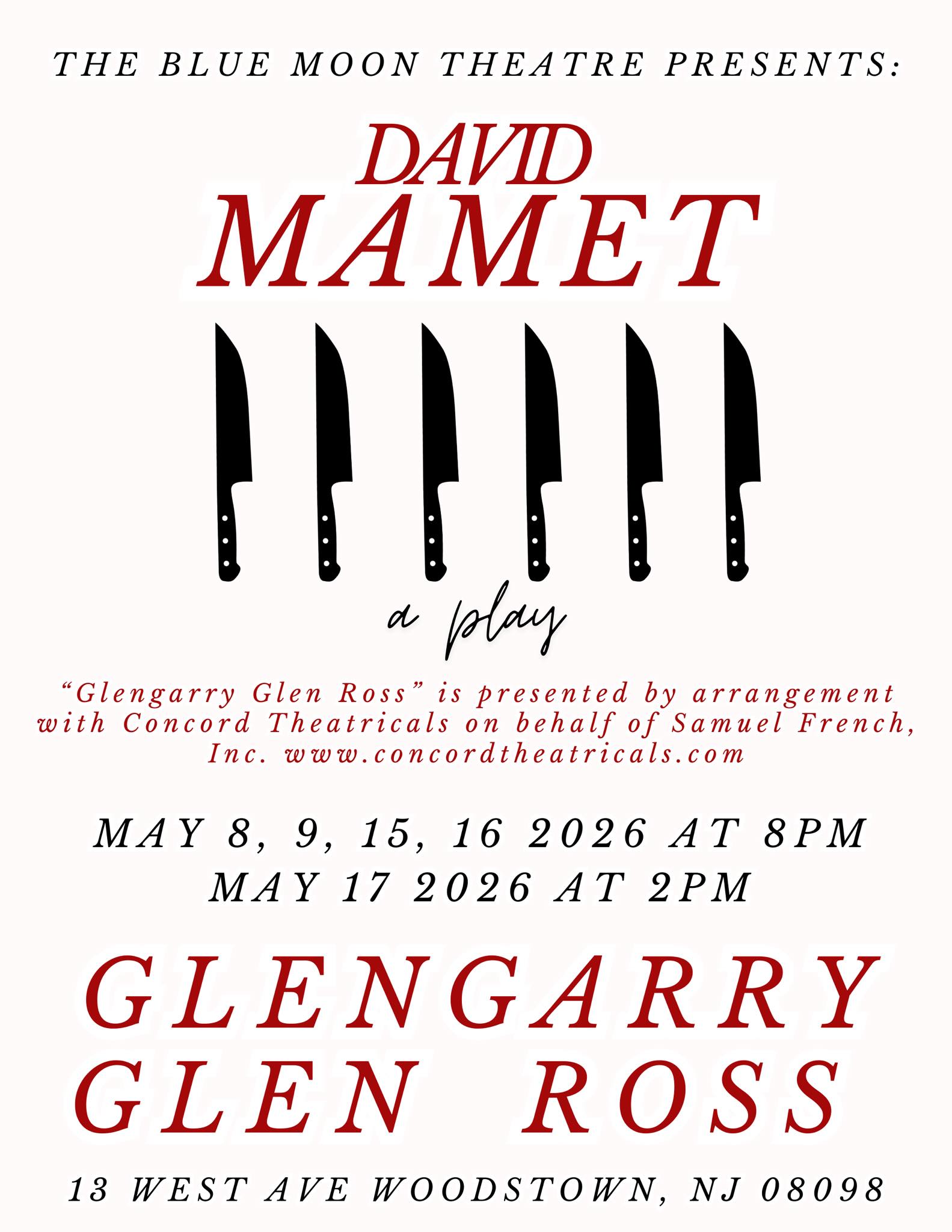 Audition Notice: Glengarry Glenn Ross